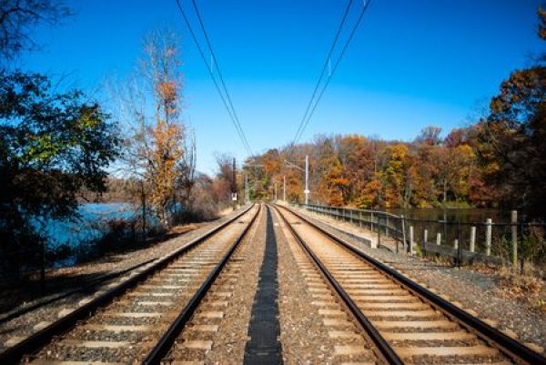 Rails et balastre