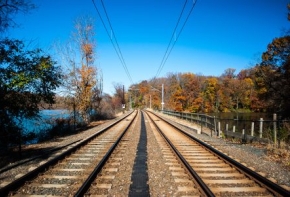 Rails et balastre